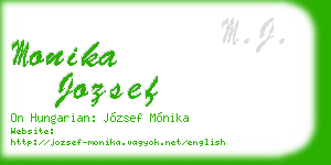 monika jozsef business card